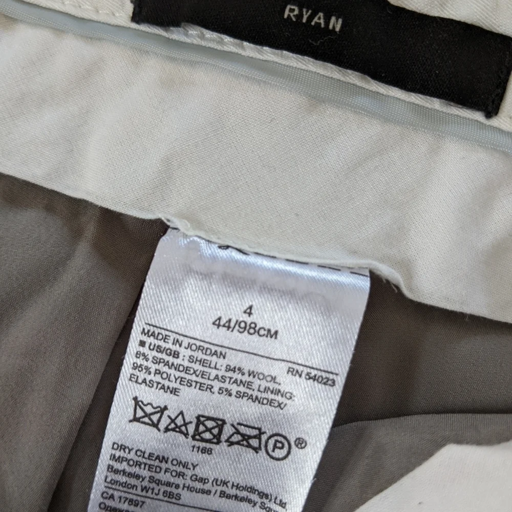 Banana REPUBLIC Size 4 Ryan Crop Pants Blue Black & Gray Plaid Perfect For Fall - Picture 6 of 8